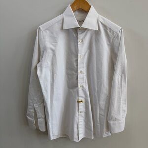 Andrew & Lesley Classic White Men’s Dress Shirt